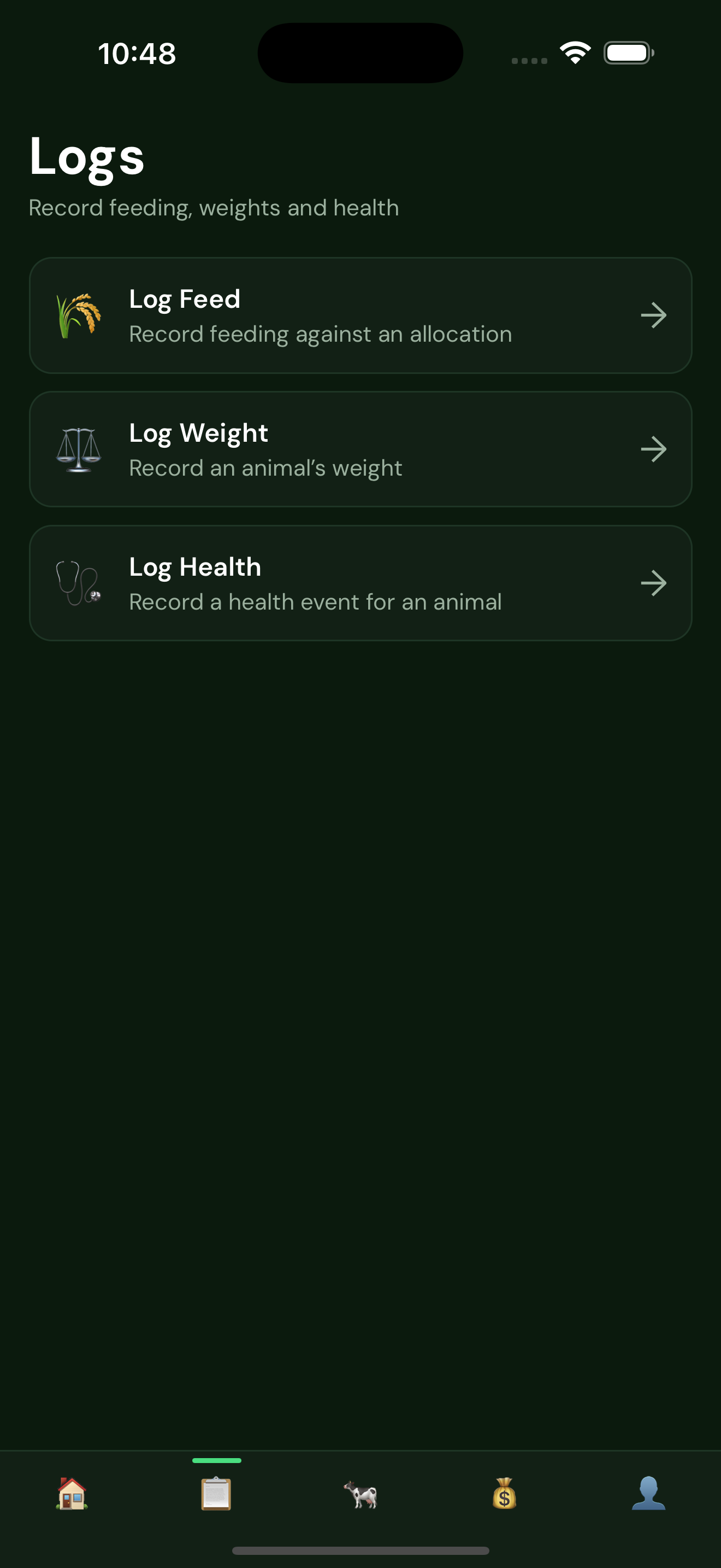 LiveStack quick logs